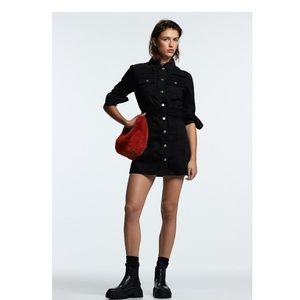 Zara Belted Denim Dress